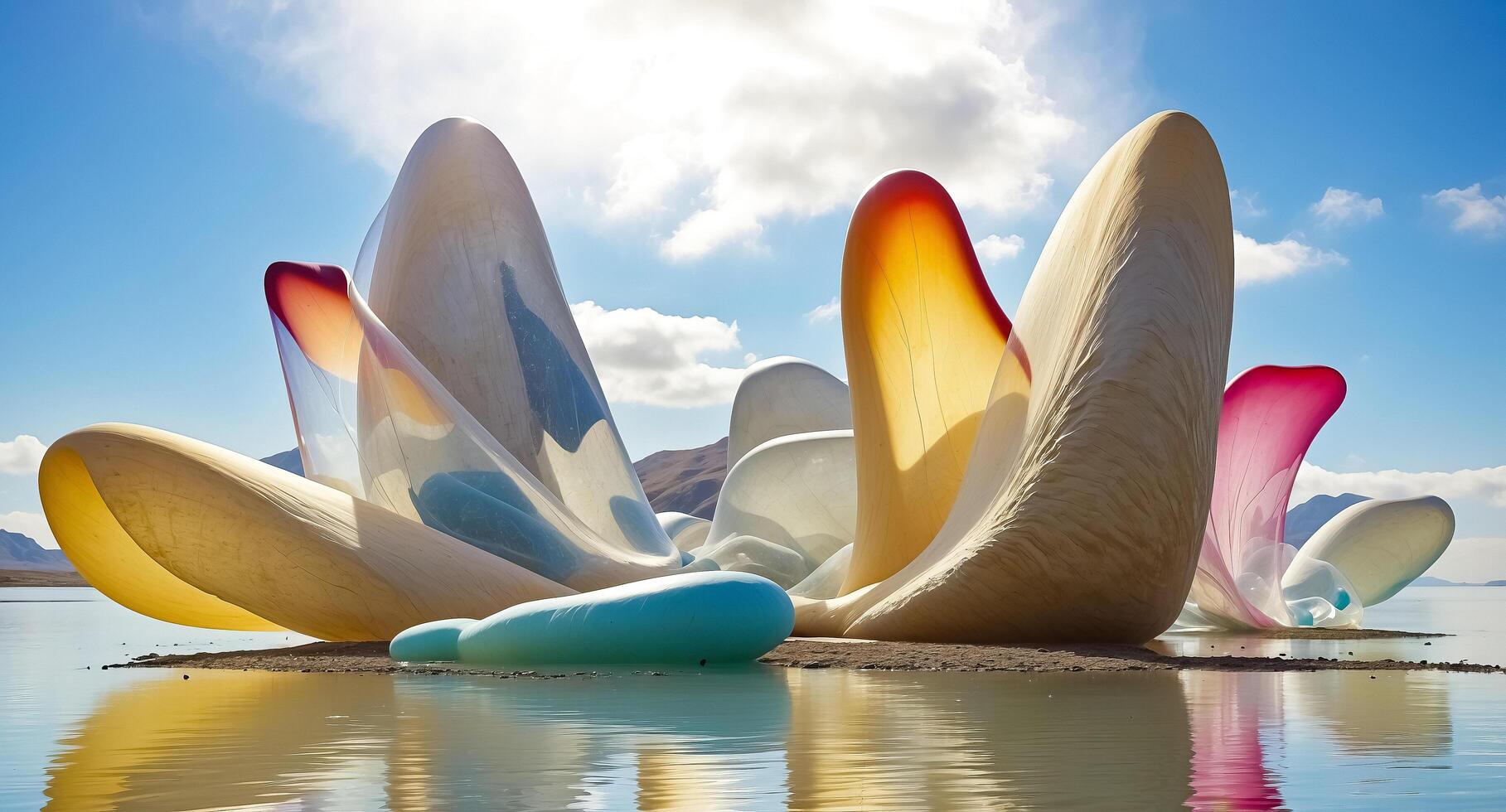 Abstract Sculpture on Water photo