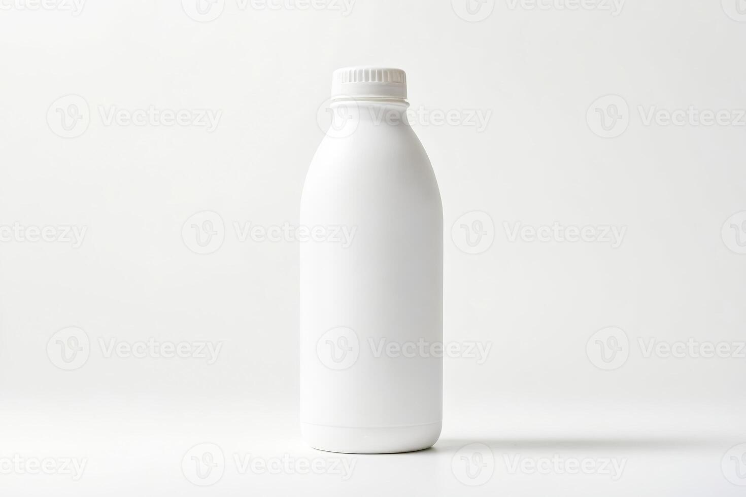 Blank White Plastic Bottle Mockup photo