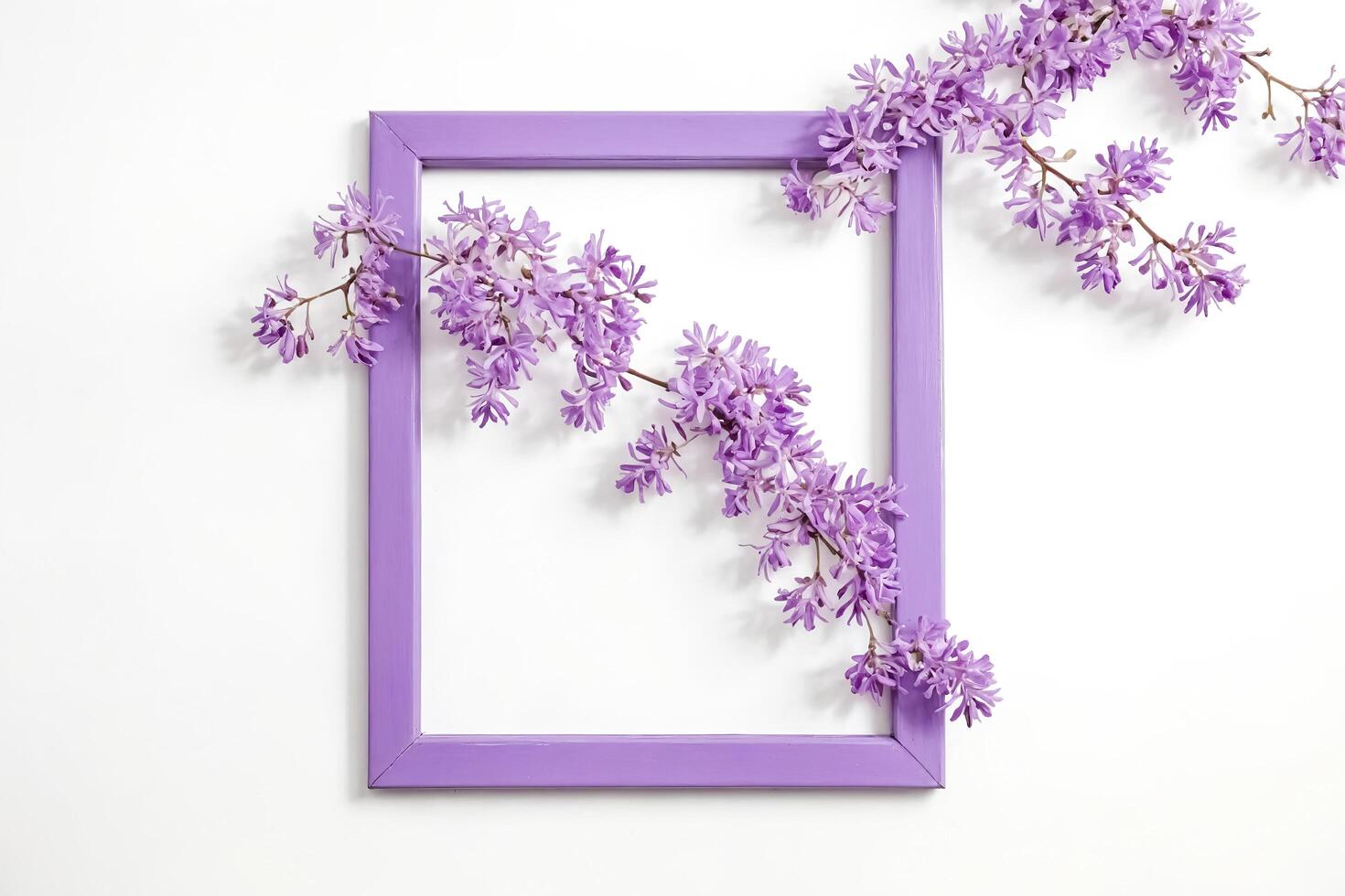 Purple Flower Frame photo