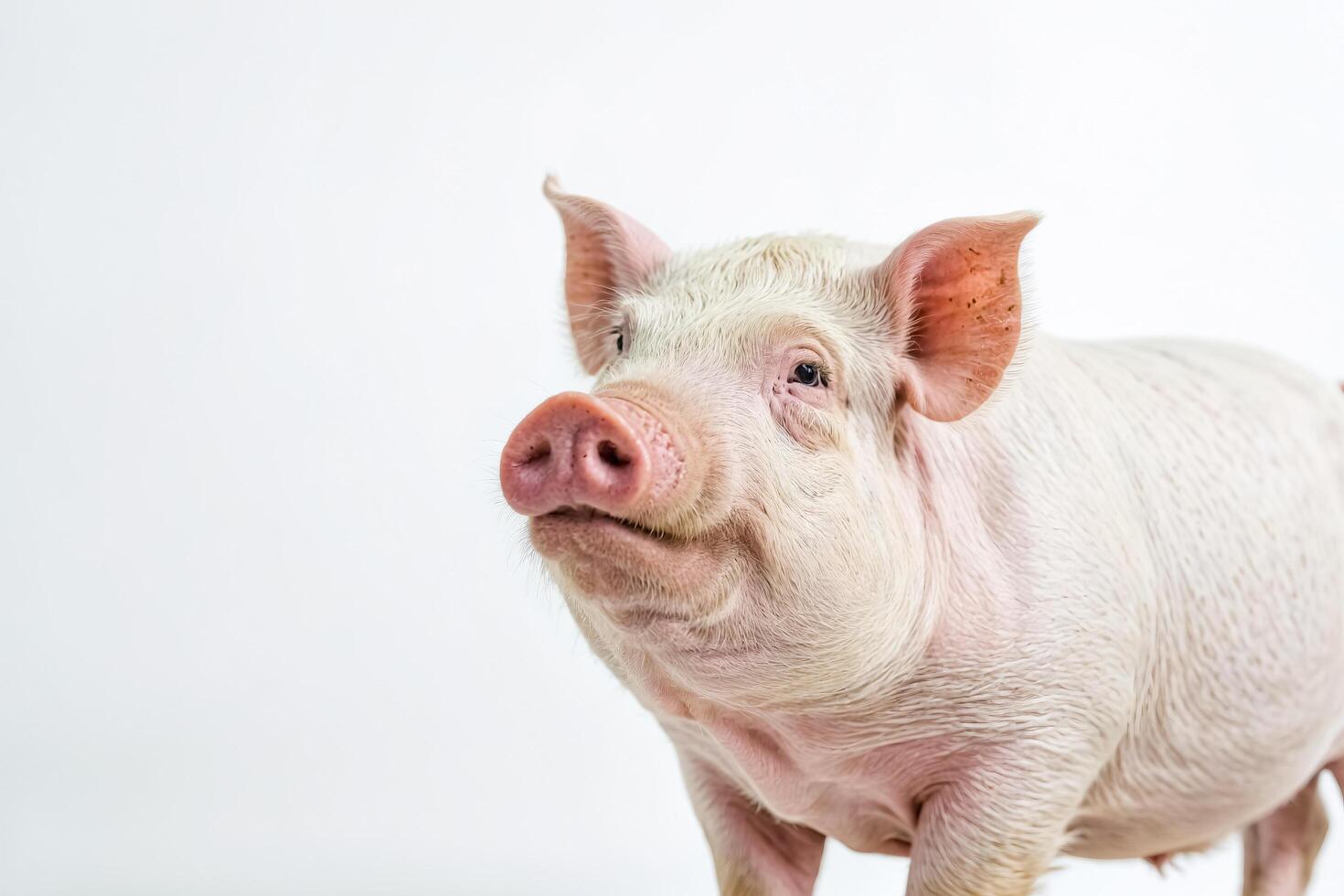 Close-up of a Piglet's Face photo