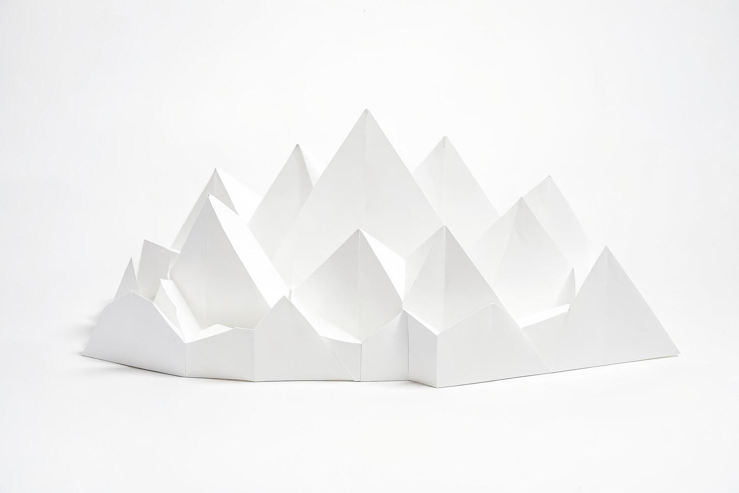 Abstract Geometric Paper Sculpture photo