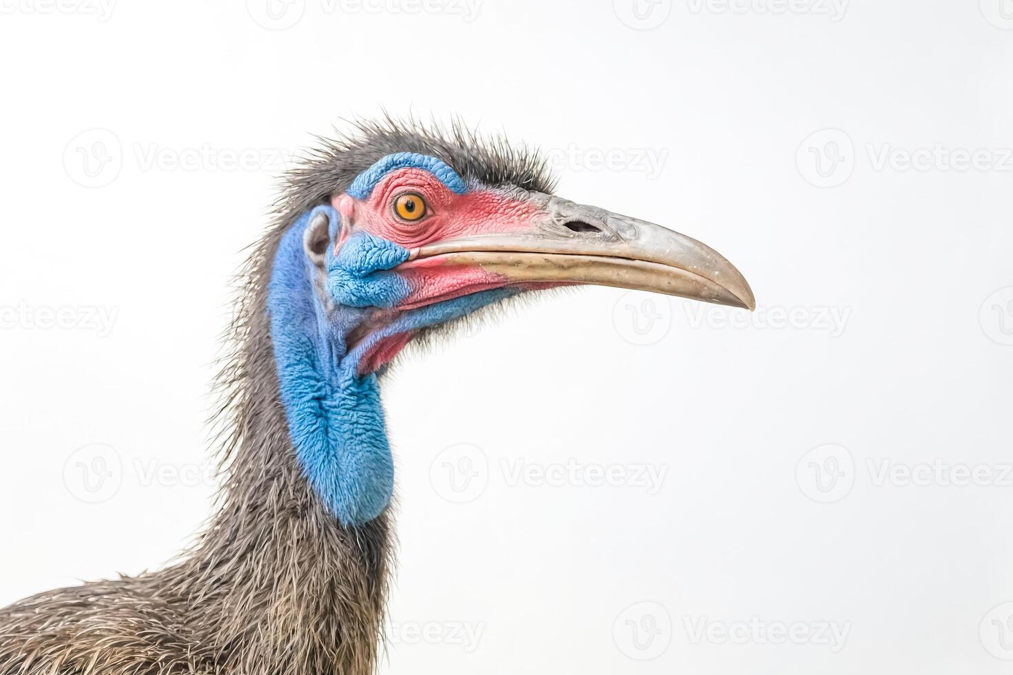 Close-up of a Southern Cassowary's Head photo