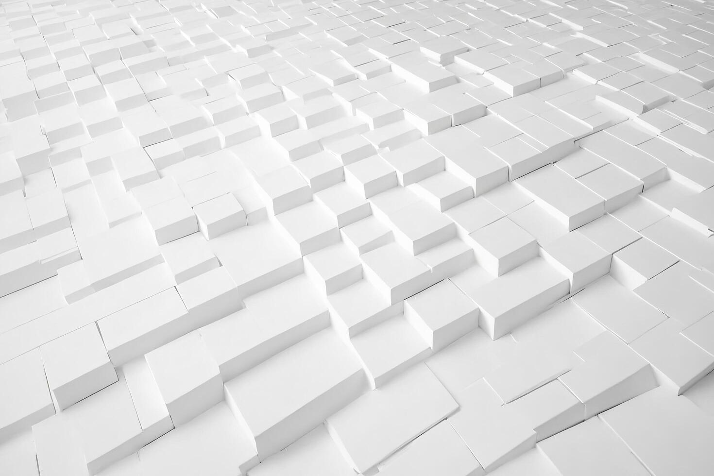 Abstract White Block Pattern photo