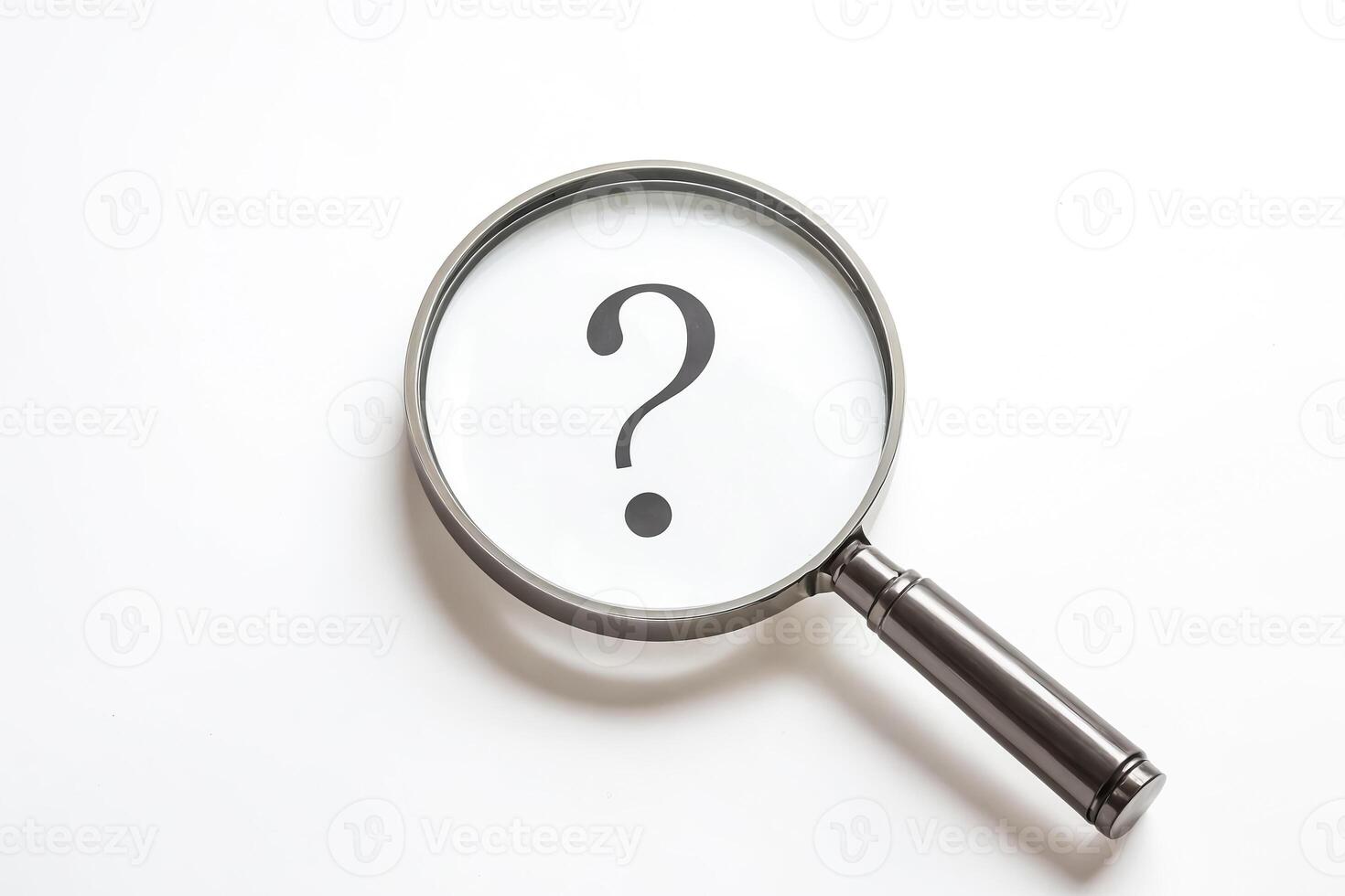 Magnifying Glass with Question Mark photo