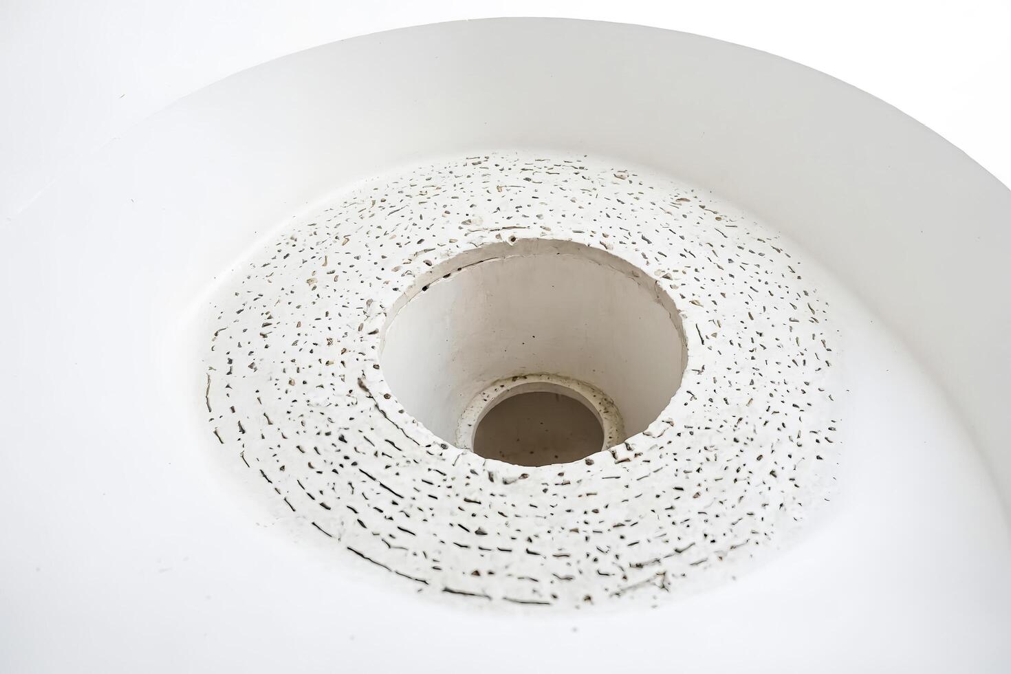 Abstract White Hole with Speckled Texture photo