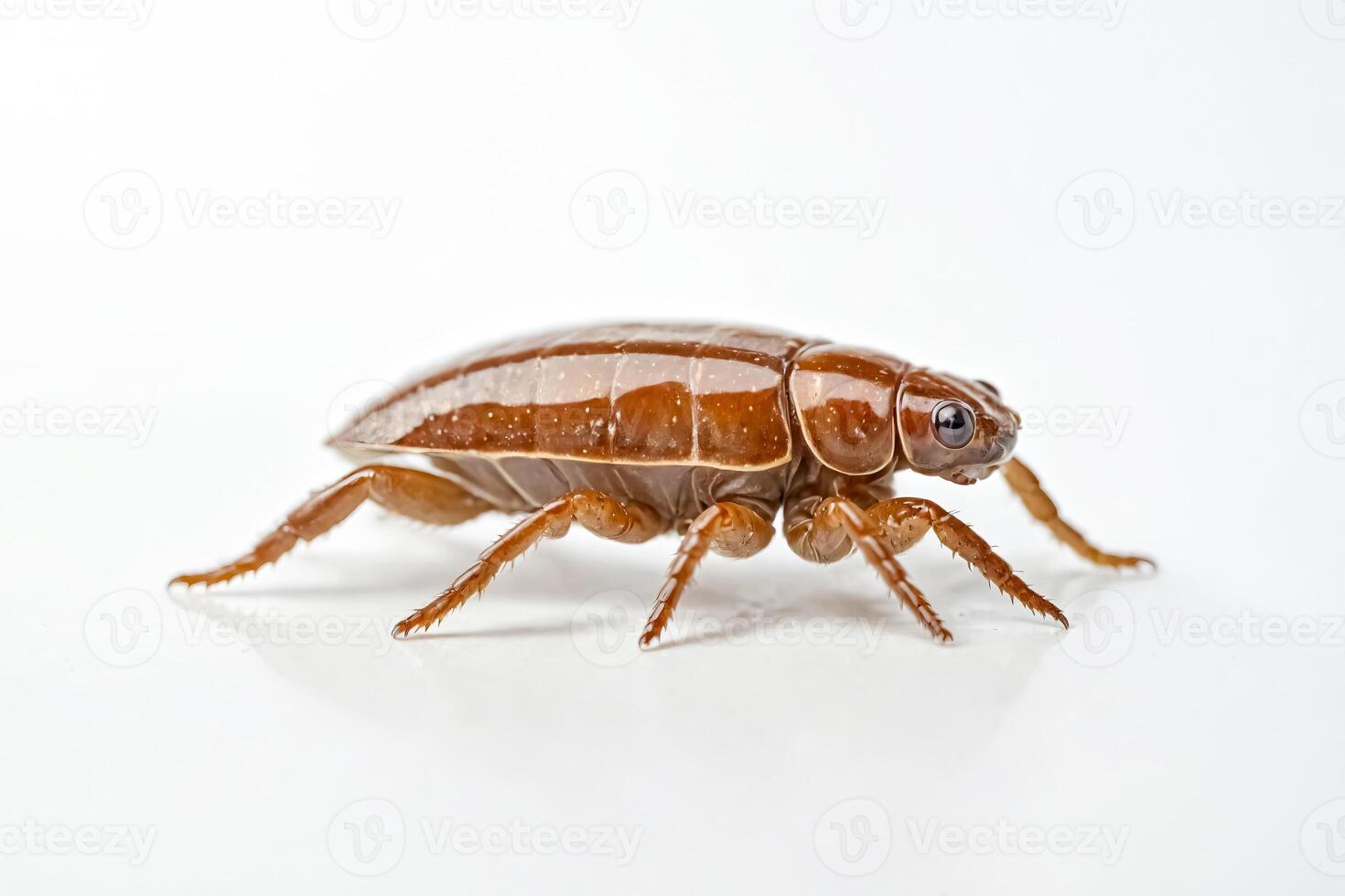 Brown Beetle on White Background photo