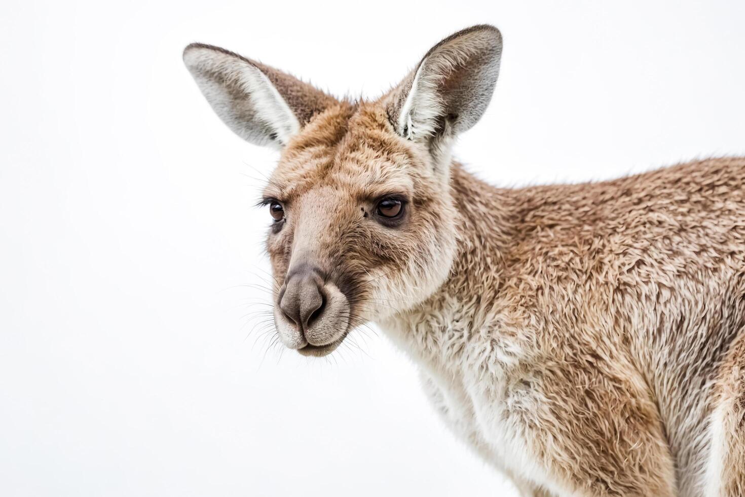 Close-up of a Kangaroo's Face photo