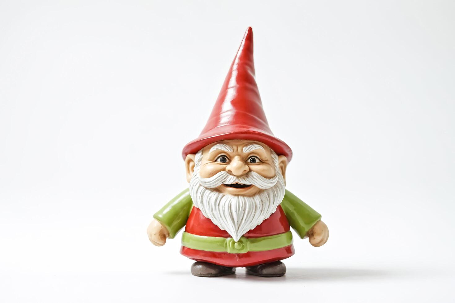 Cheerful Garden Gnome Statue photo