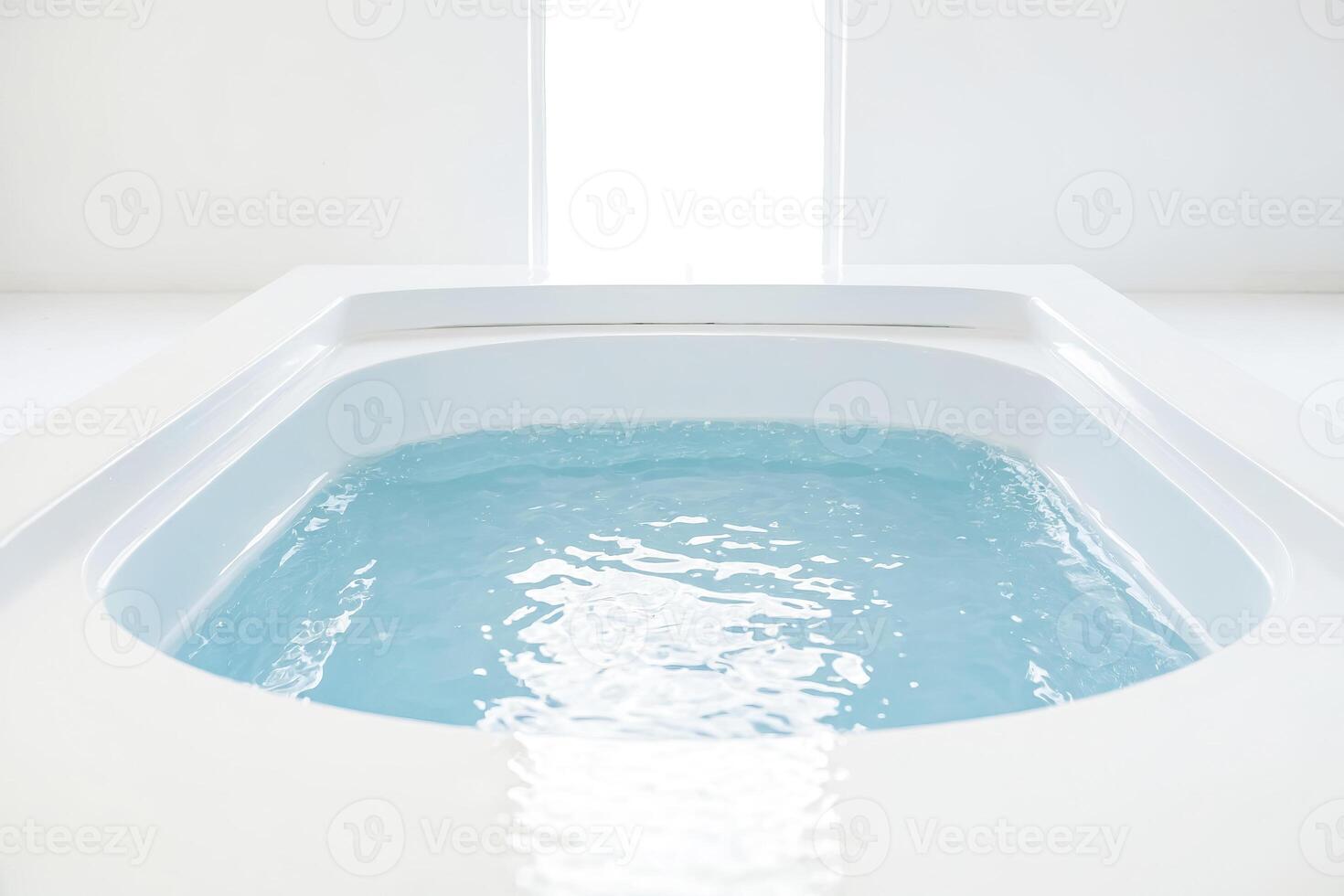 Close Up of a Tub Filled With Water photo