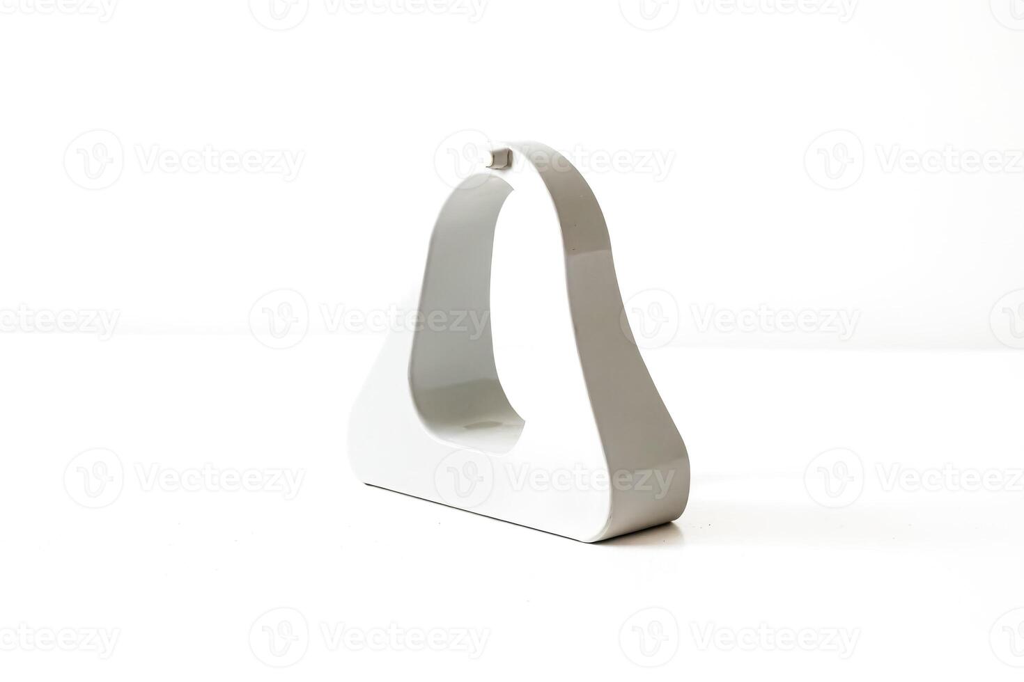 White Plastic Toilet Paper Holder photo