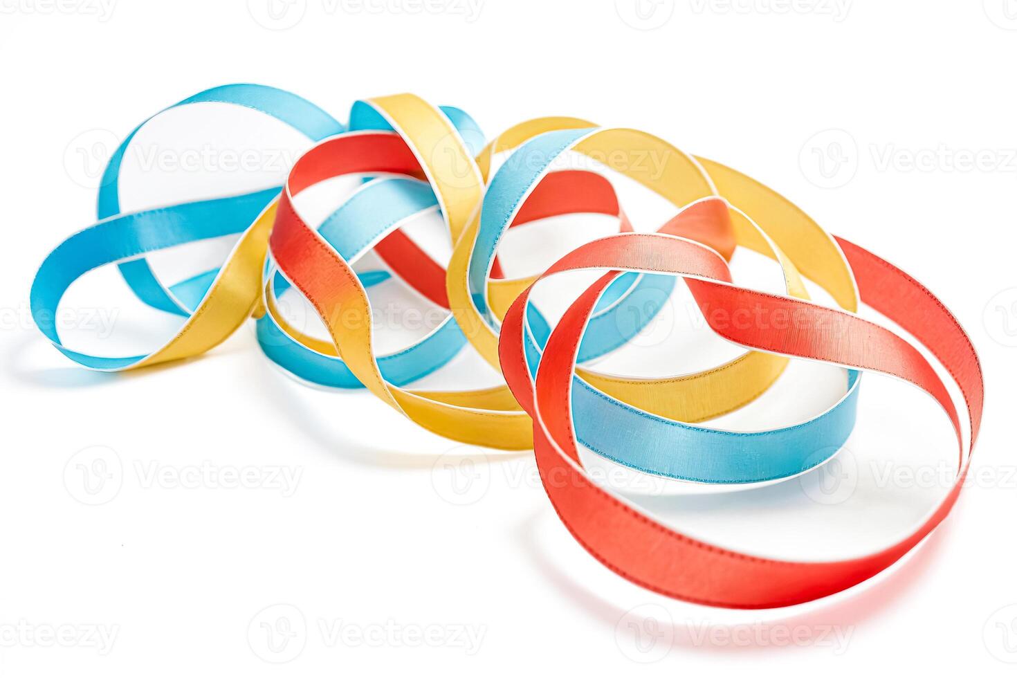 Colorful Ribbons Intertwined photo