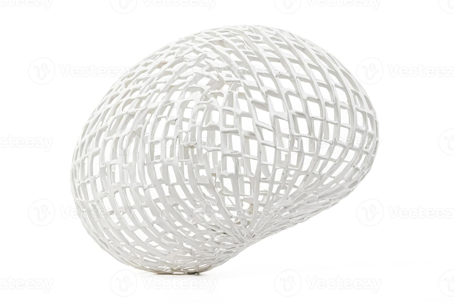 Abstract White Geometric Structure photo