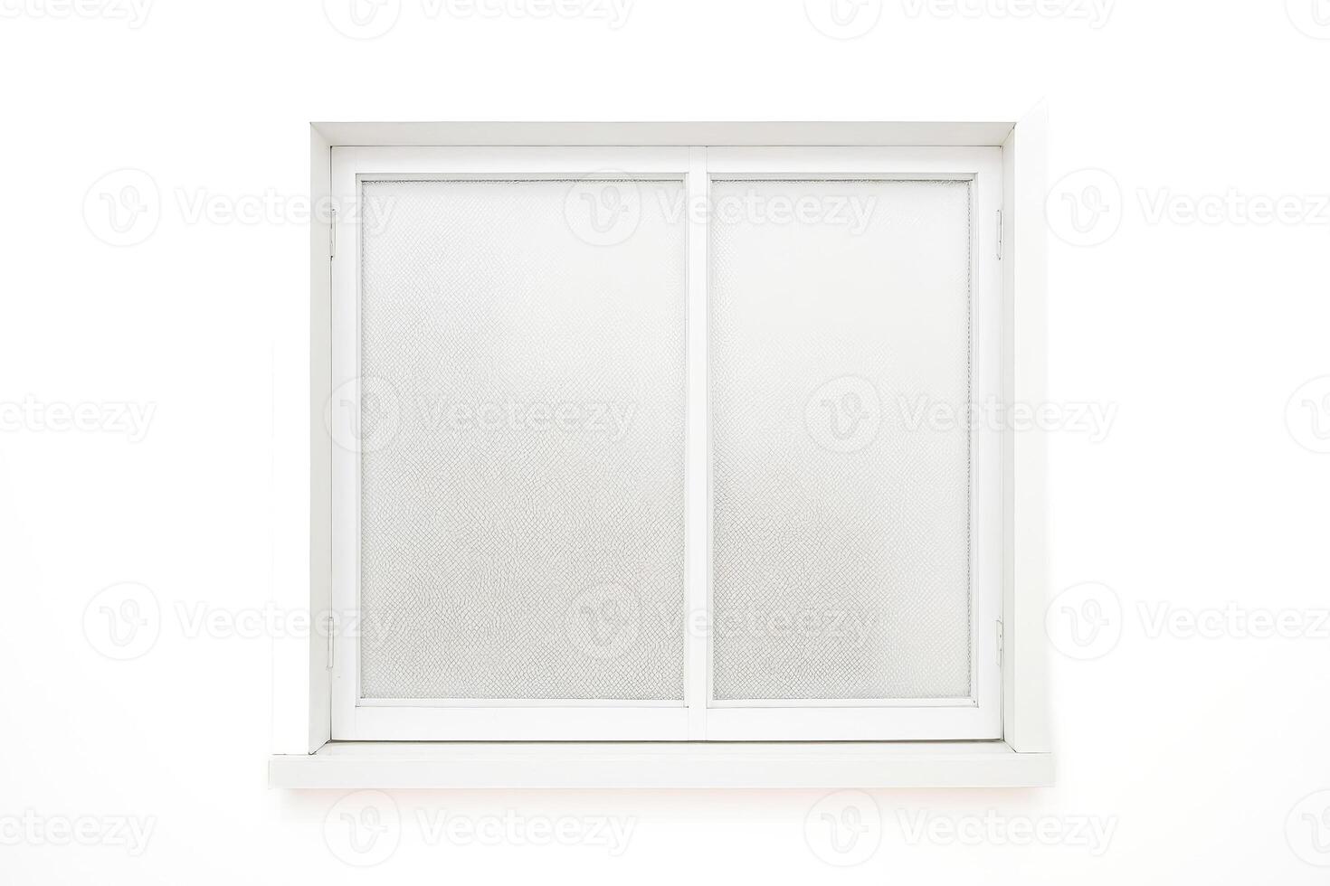 White Window with a Grid Pattern photo