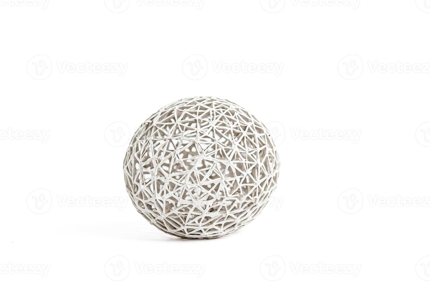 White Woven Sphere photo
