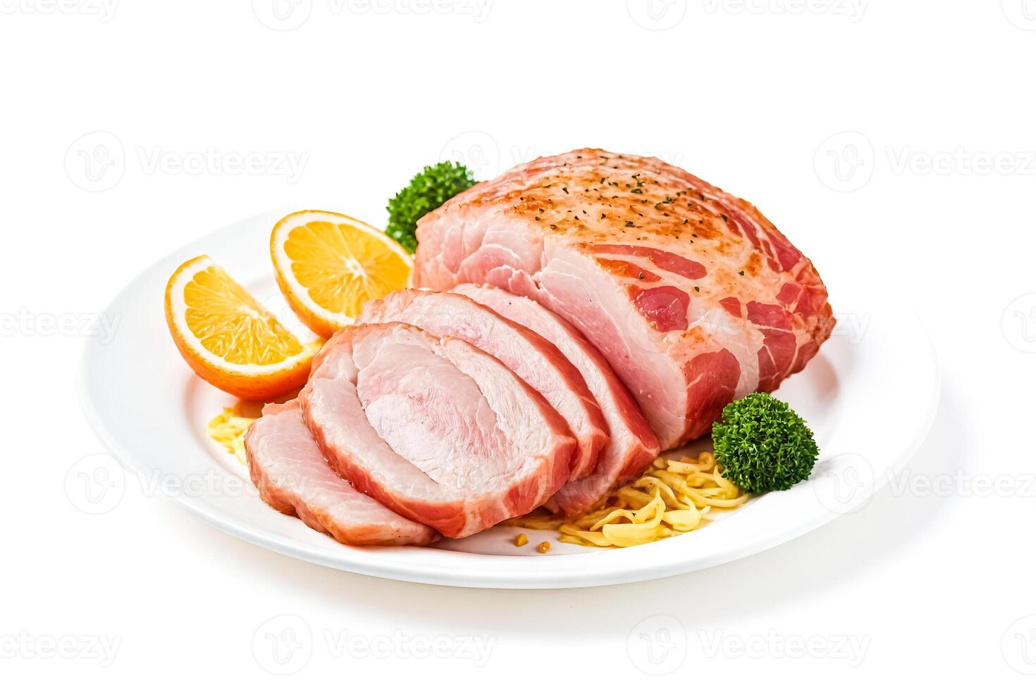 Sliced Roasted Pork with Lemon and Parsley photo