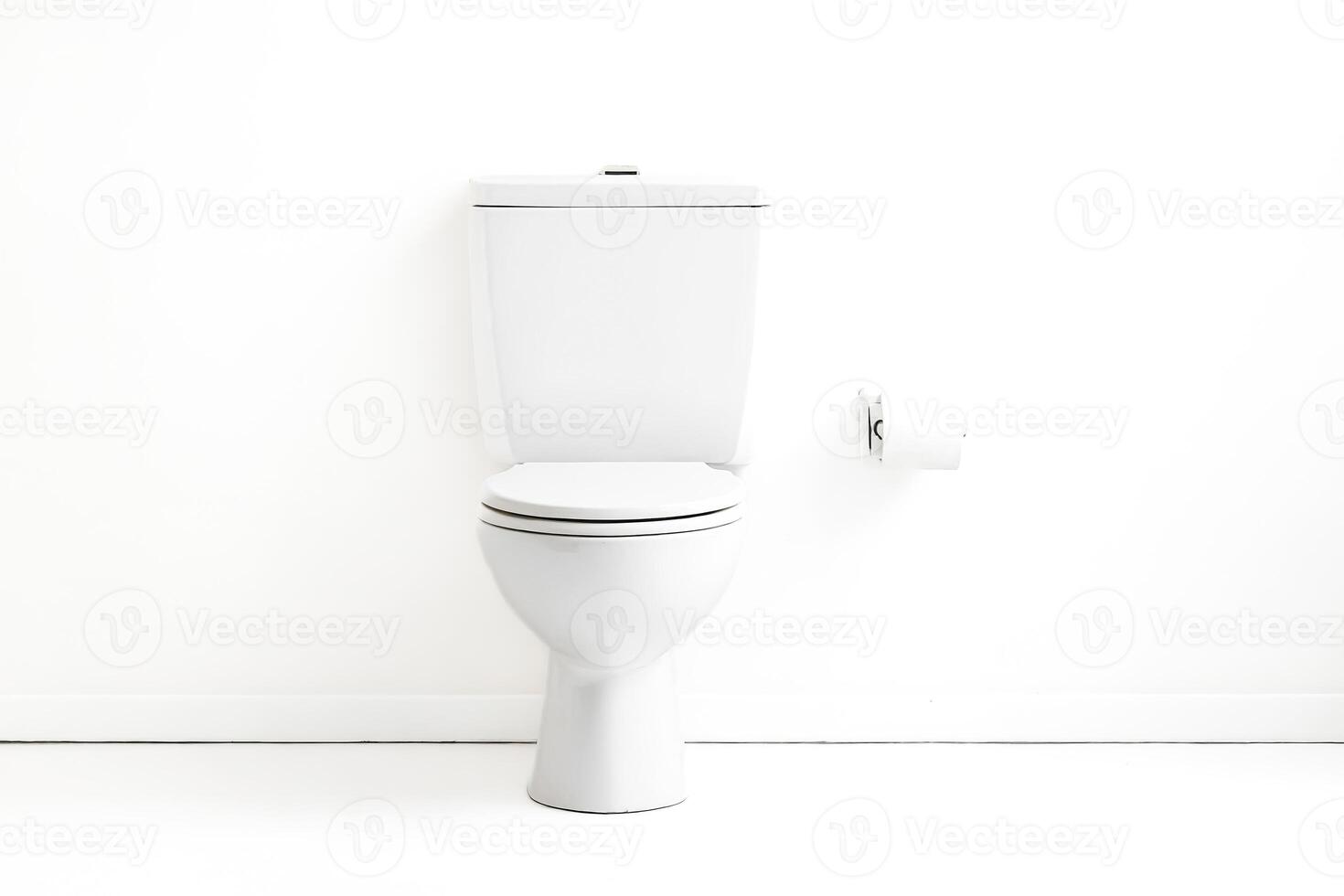 White Toilet in Modern Bathroom photo
