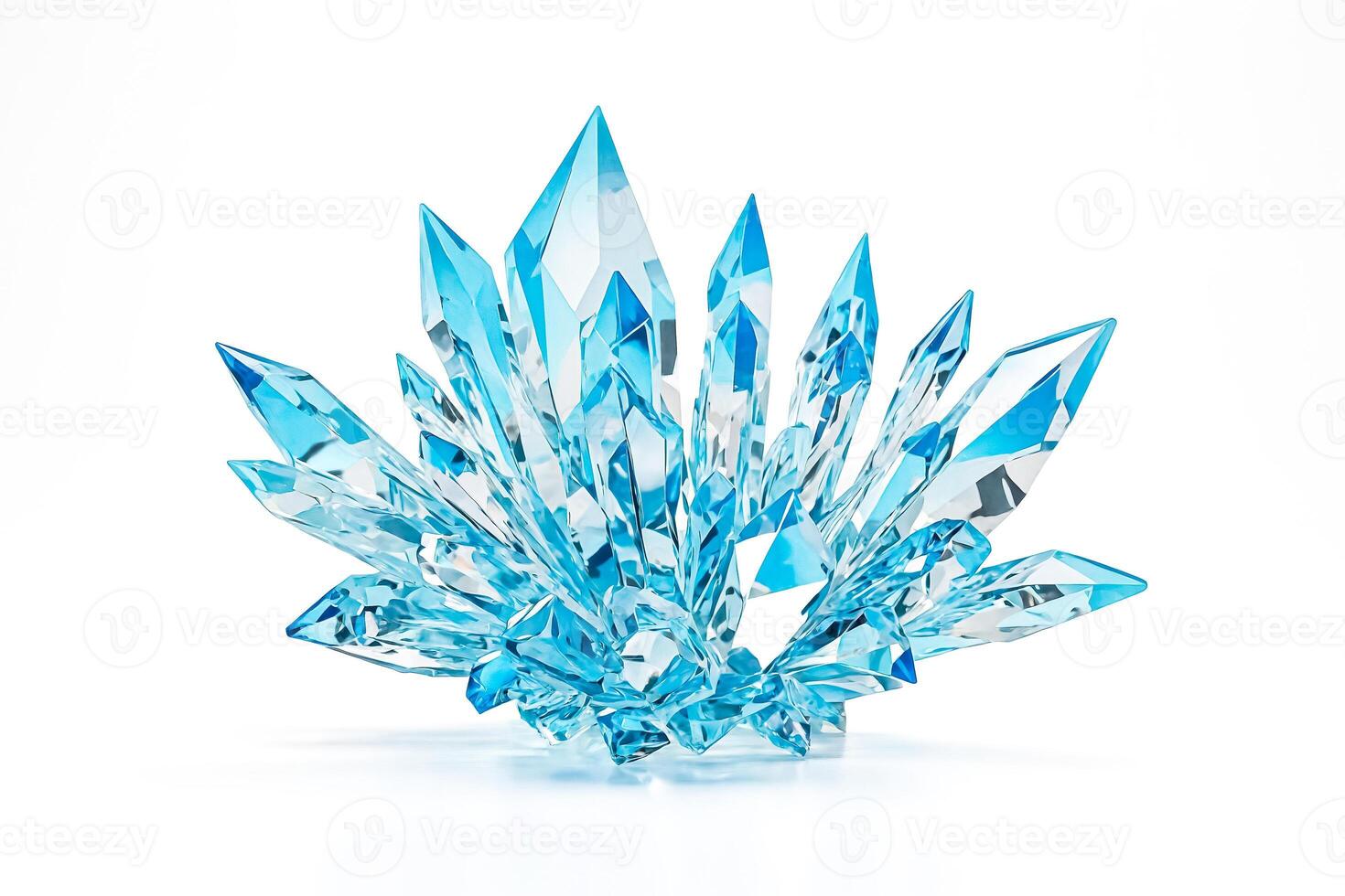 Sparkling Blue Crystal Cluster photo