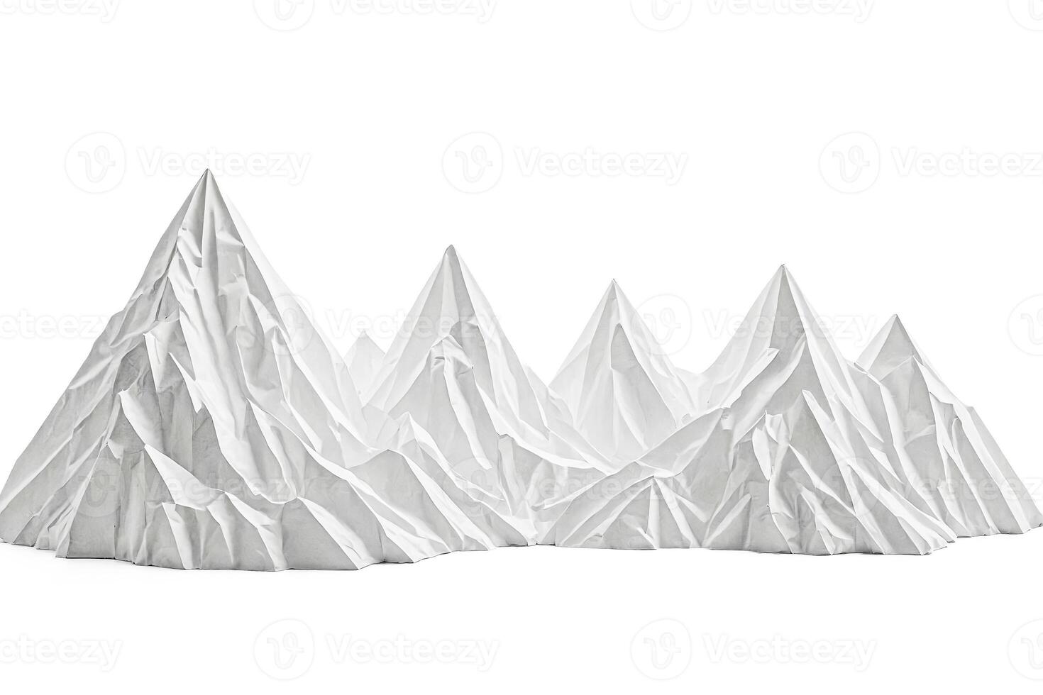 Crumpled Paper Mountain Range photo