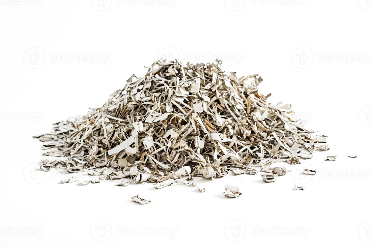 Pile of shredded paper photo