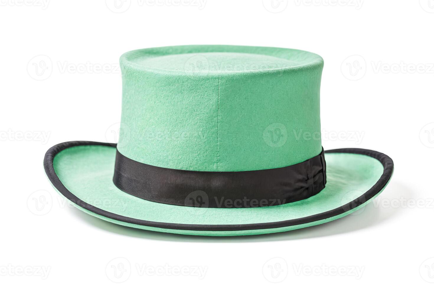 Green Top Hat with Black Band photo