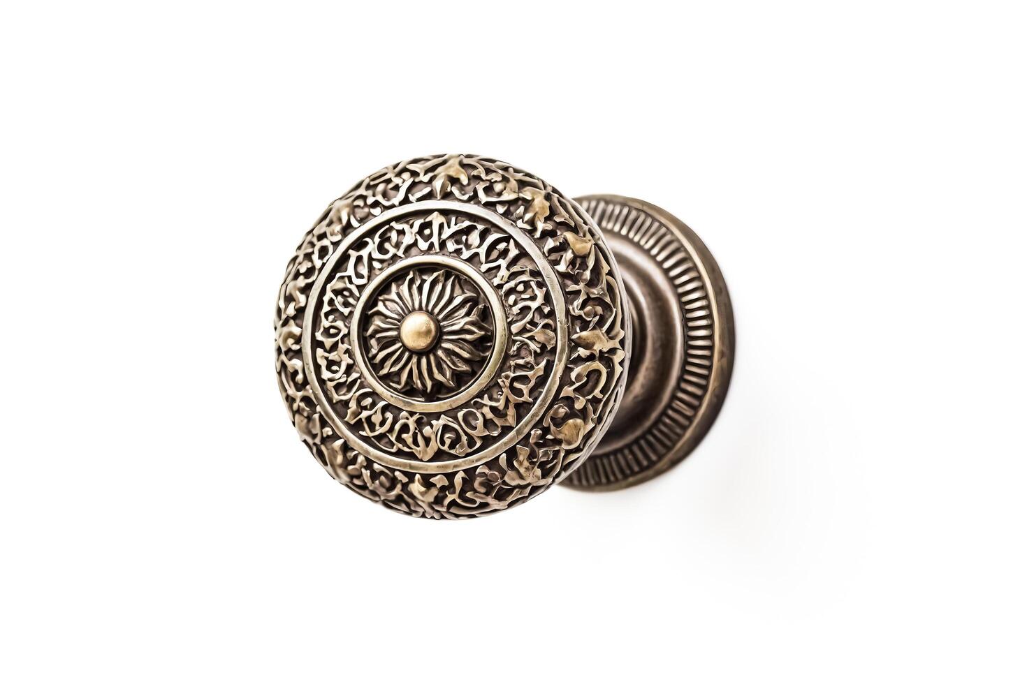 Ornate Brass Door Knob photo