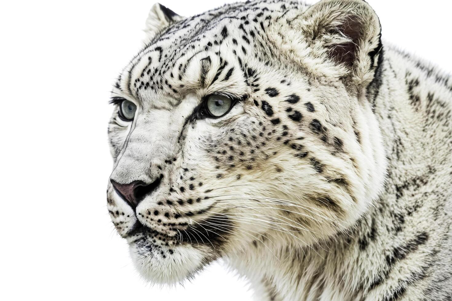 Close-up of a Snow Leopard's Face photo