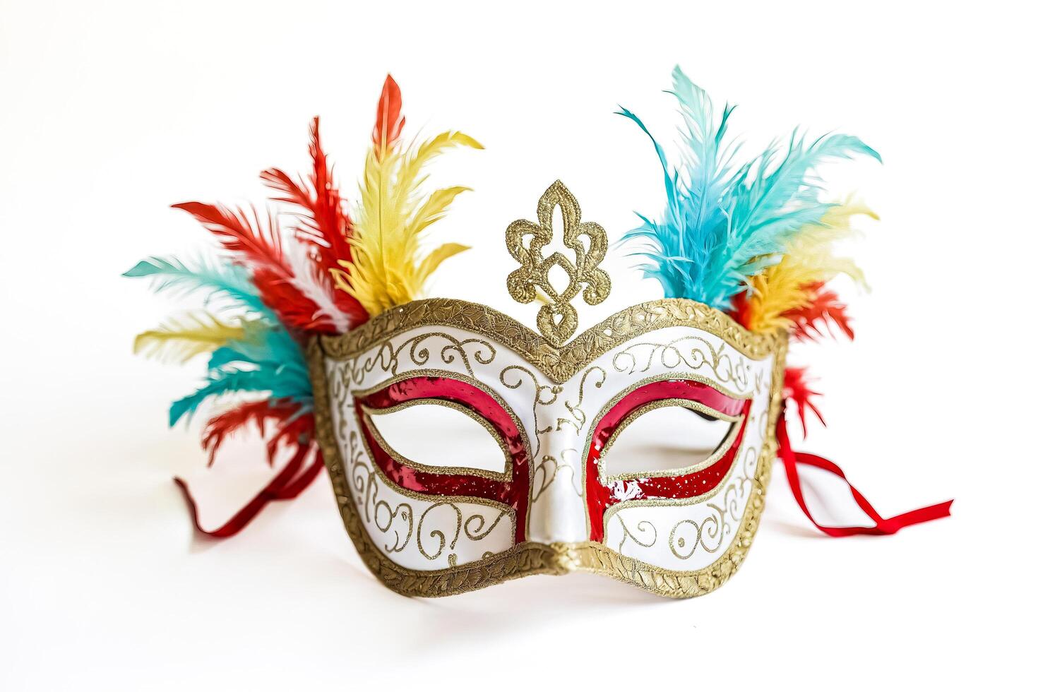 Feathered Venetian Carnival Mask photo