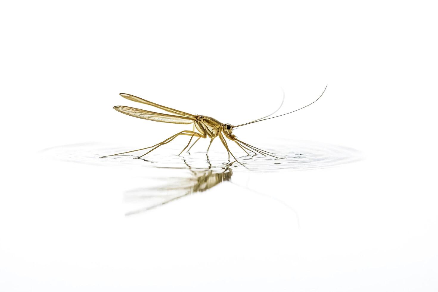 Mayfly on Water Surface photo