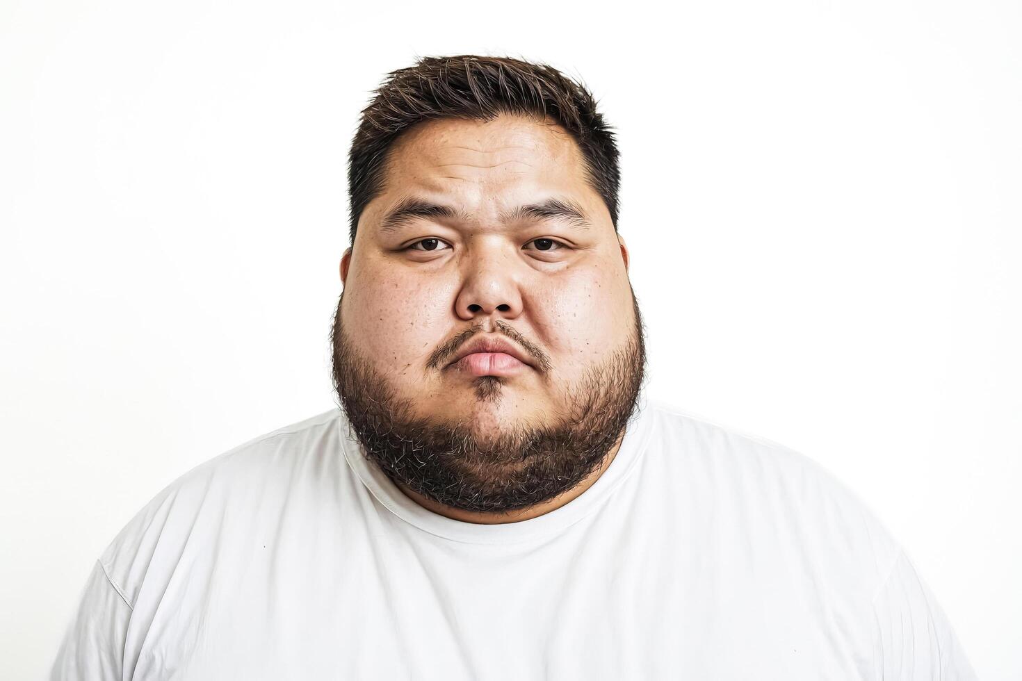 Portrait of a Man with a Serious Expression photo