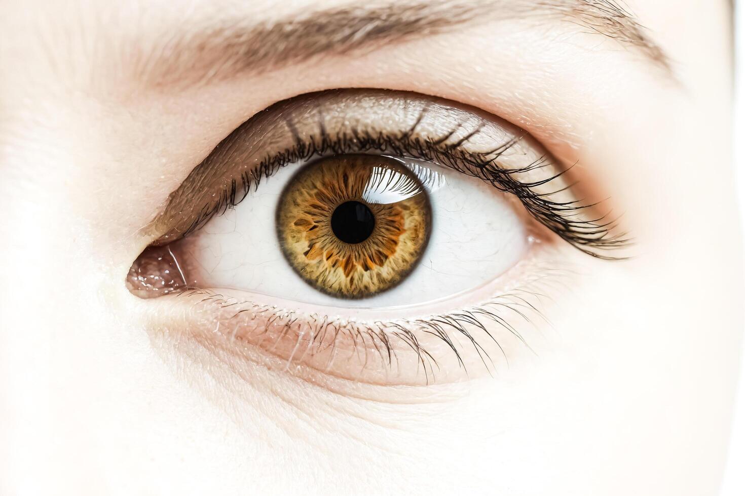 Close-up of a Beautiful Hazel Eye photo
