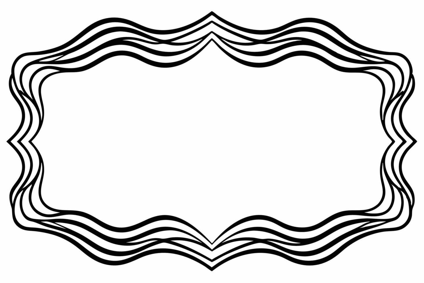 Elegant Frame Design with White Background, Illustration, Cartoons, Clipart, Line Art, Elegant frame design with white background, perfect for illustrations, cartoons, clipart, and line art vector