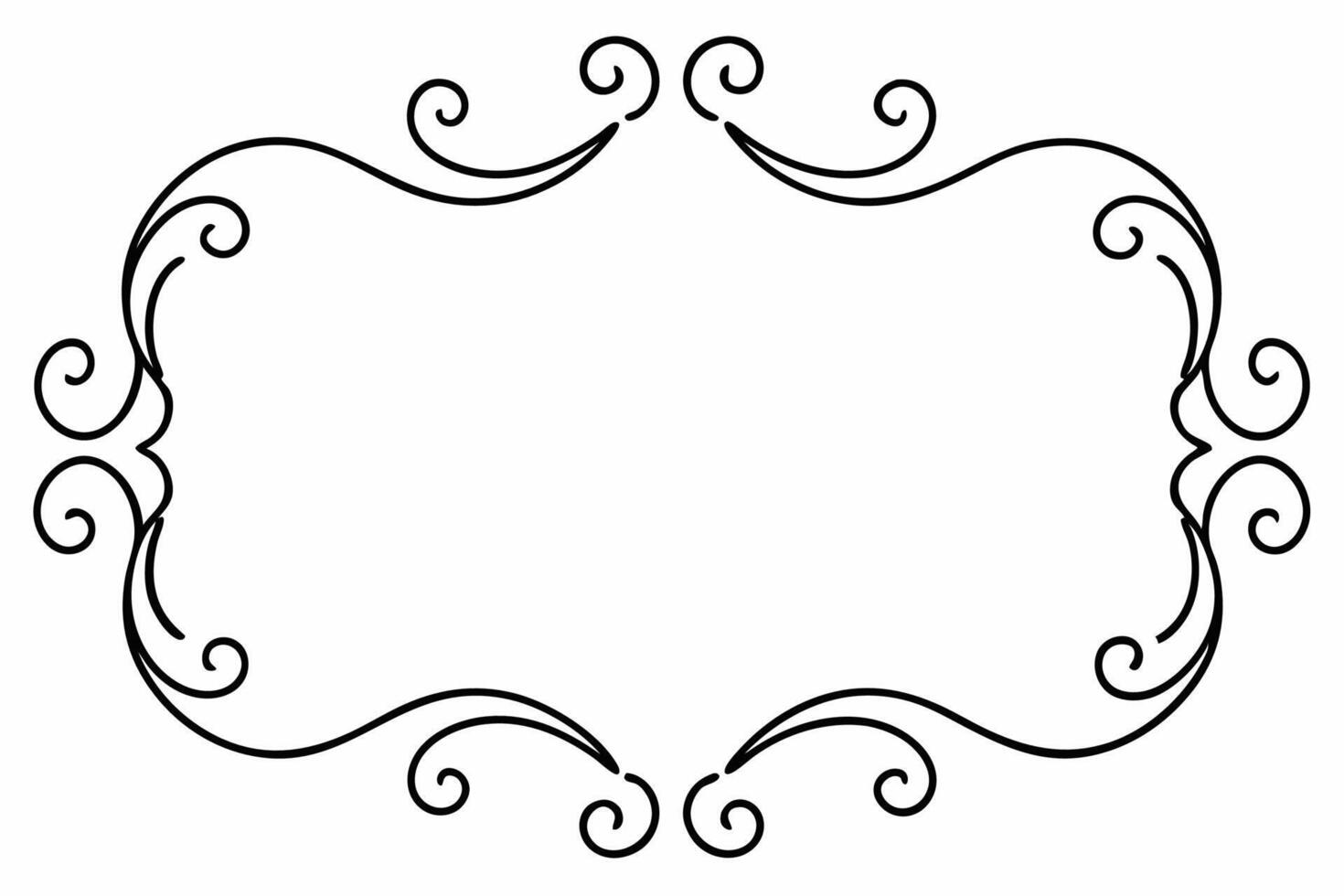 Elegant Frame Design with White Background, Illustration, Cartoons, Clipart, Line Art, Elegant frame design with white background, perfect for illustrations, cartoons, clipart, and line art vector