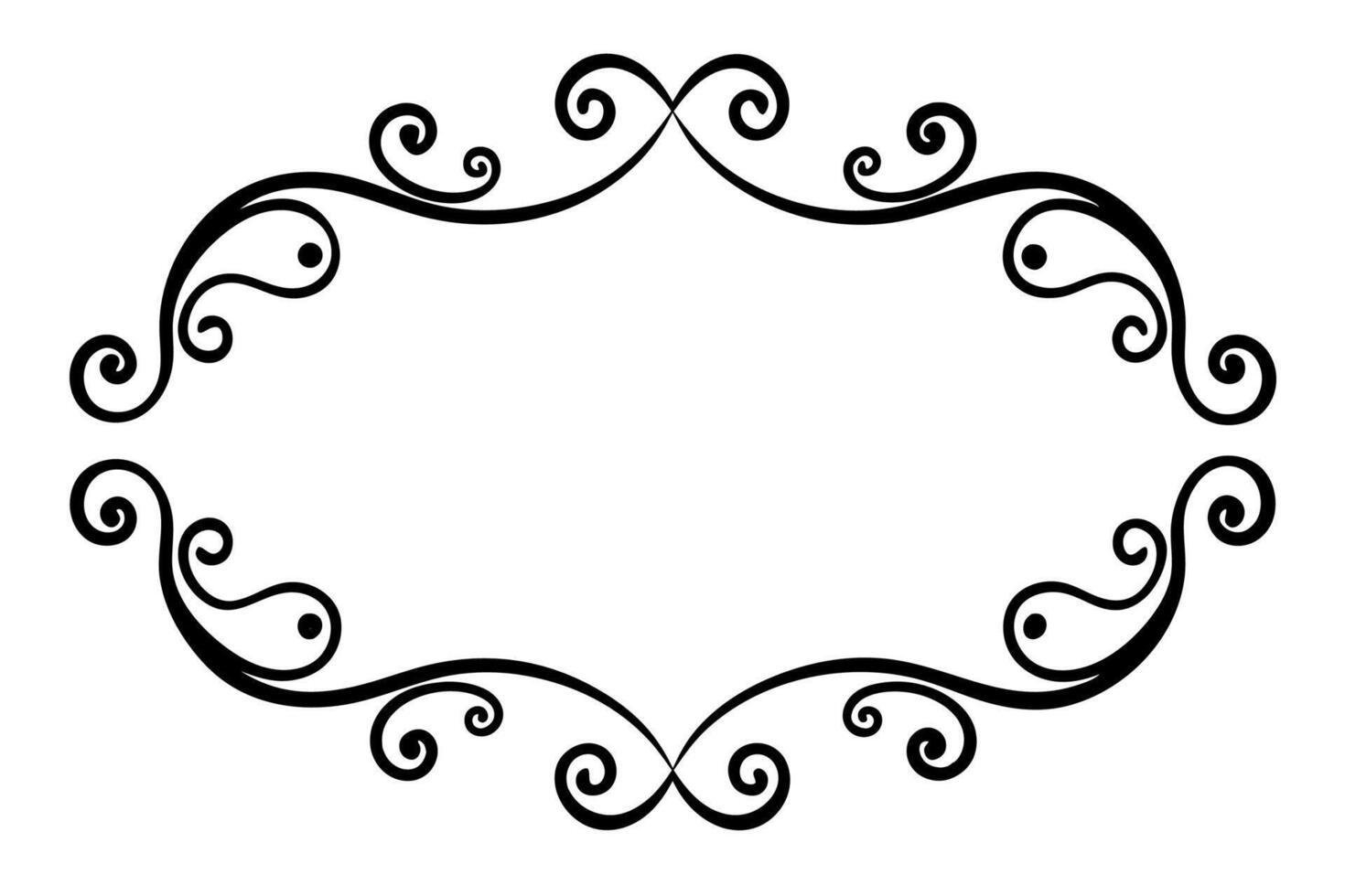 Elegant Frame Design with White Background, Illustration, Cartoons, Clipart, Line Art, Elegant frame design with white background, perfect for illustrations, cartoons, clipart, and line art vector