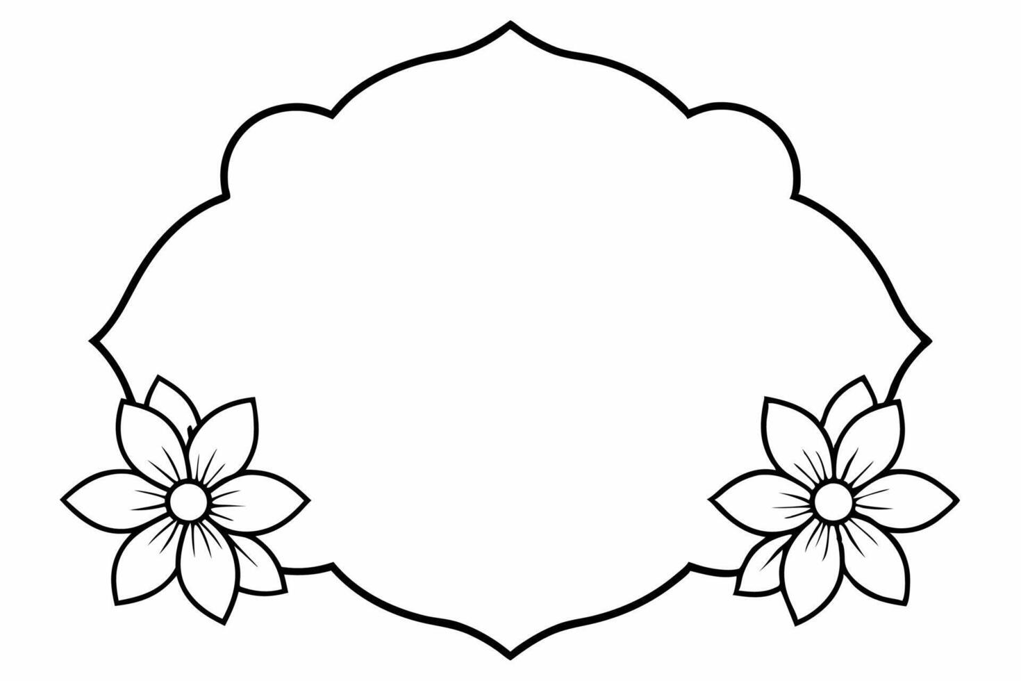 Elegant Frame Design with White Background, Illustration, Cartoons, Clipart, Line Art, Elegant frame design with white background, perfect for illustrations, cartoons, clipart, and line art vector