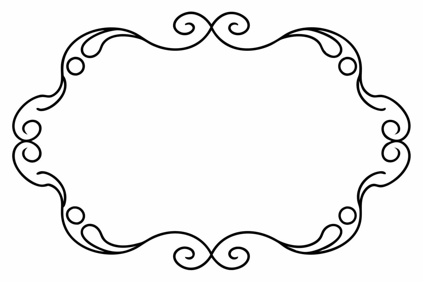 Elegant Frame Design with White Background, Illustration, Cartoons, Clipart, Line Art, Elegant frame design with white background, perfect for illustrations, cartoons, clipart, and line art vector