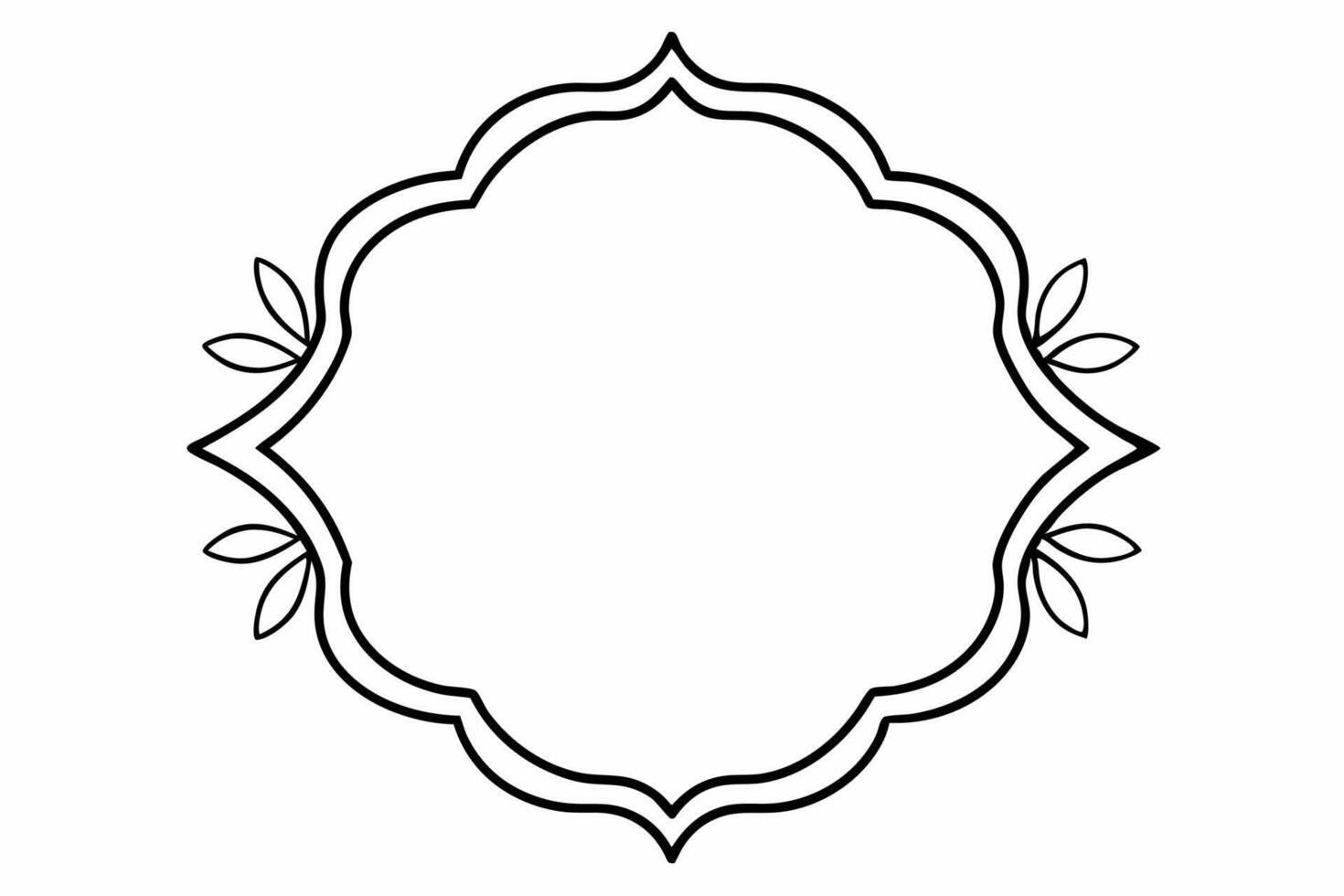 Elegant Frame Design with White Background, Illustration, Cartoons, Clipart, Line Art, Elegant frame design with white background, perfect for illustrations, cartoons, clipart, and line art vector