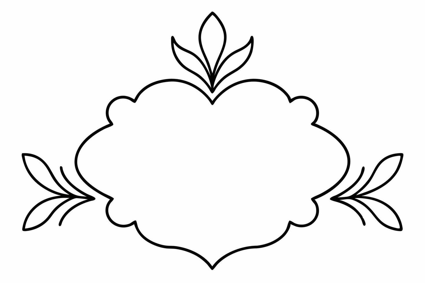 Elegant Frame Design with White Background, Illustration, Cartoons, Clipart, Line Art, Elegant frame design with white background, perfect for illustrations, cartoons, clipart, and line art vector