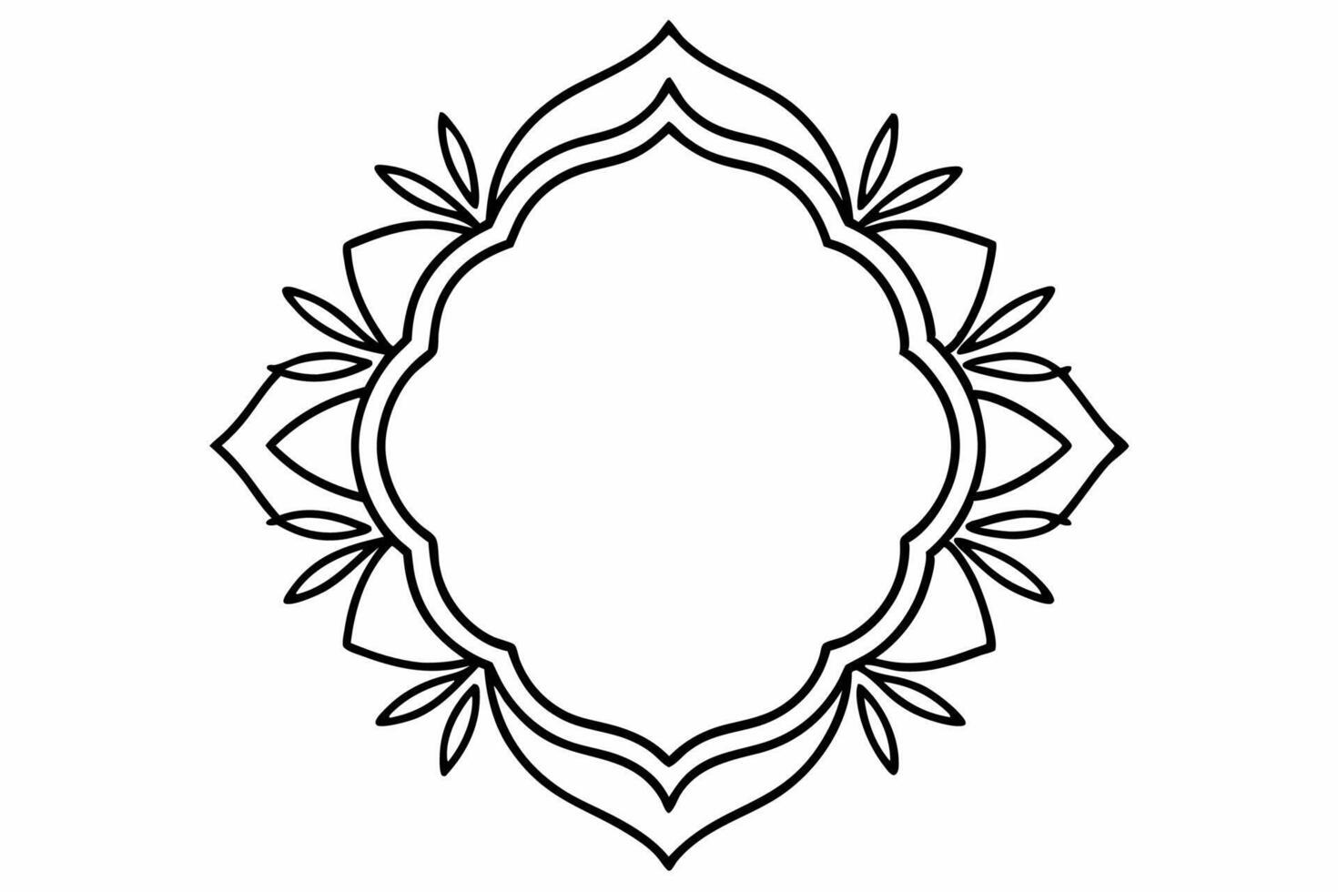 Elegant Frame Design with White Background, Illustration, Cartoons, Clipart, Line Art, Elegant frame design with white background, perfect for illustrations, cartoons, clipart, and line art vector