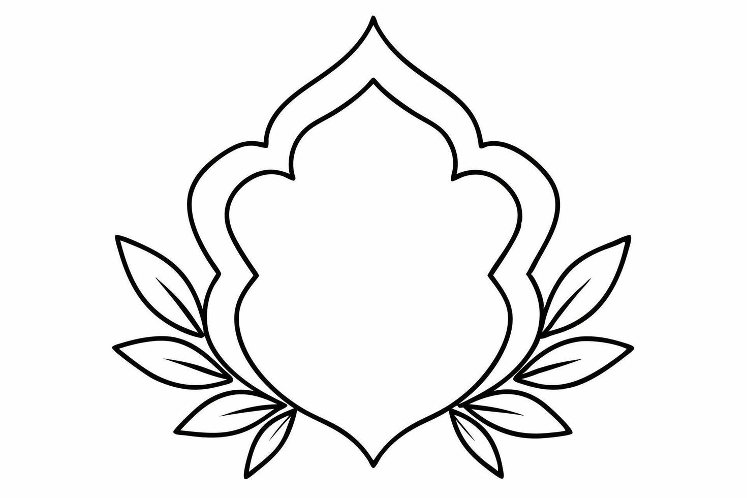 Elegant Frame Design with White Background, Illustration, Cartoons, Clipart, Line Art, Elegant frame design with white background, perfect for illustrations, cartoons, clipart, and line art vector