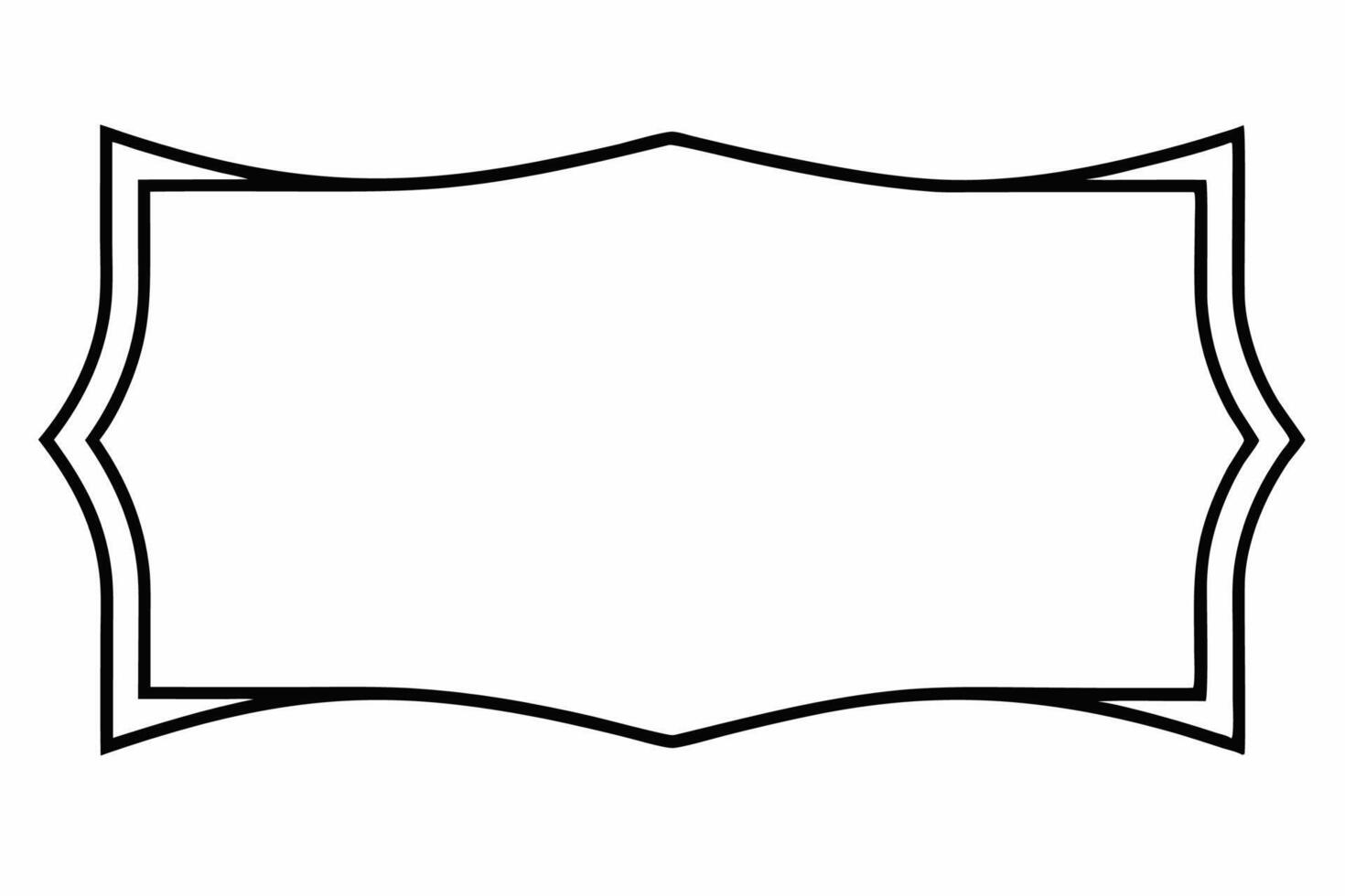 Elegant Frame Design with White Background, Illustration, Cartoons, Clipart, Line Art, Elegant frame design with white background, perfect for illustrations, cartoons, clipart, and line art vector