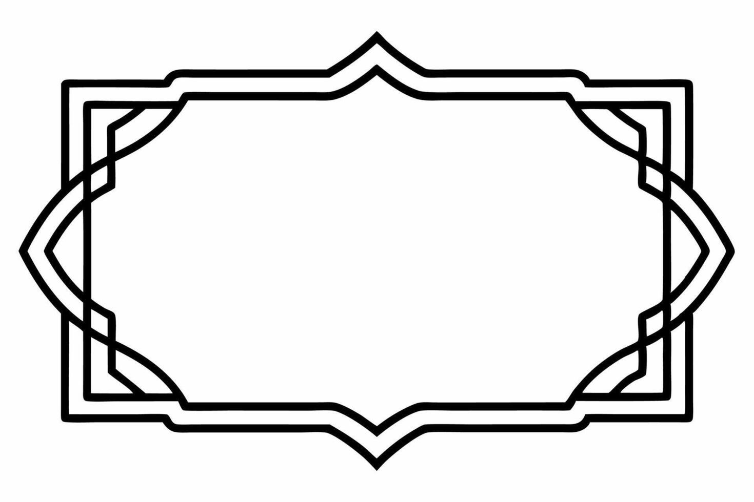 Elegant Frame Design with White Background, Illustration, Cartoons, Clipart, Line Art, Elegant frame design with white background, perfect for illustrations, cartoons, clipart, and line art vector
