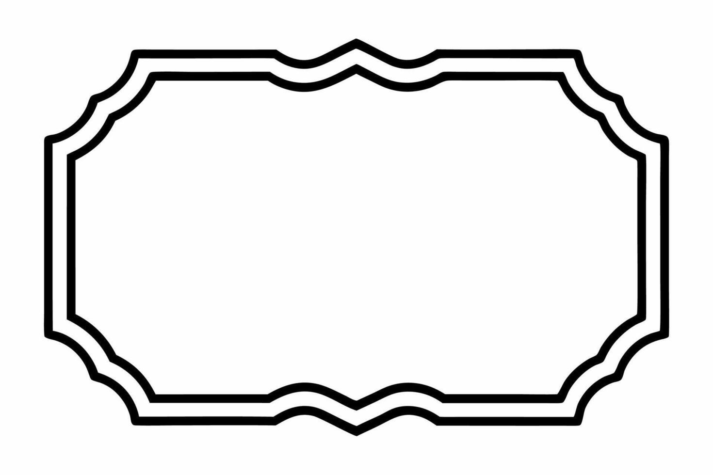Elegant Frame Design with White Background, Illustration, Cartoons, Clipart, Line Art, Elegant frame design with white background, perfect for illustrations, cartoons, clipart, and line art vector