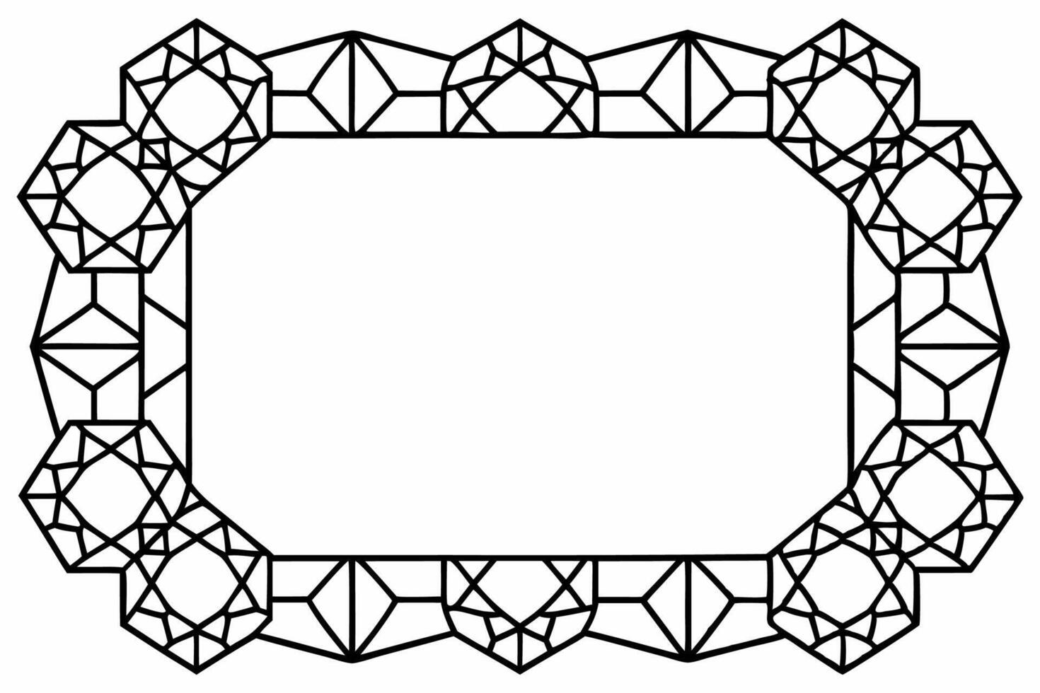 Elegant Frame Design with White Background, Illustration, Cartoons, Clipart, Line Art, Elegant frame design with white background, perfect for illustrations, cartoons, clipart, and line art vector