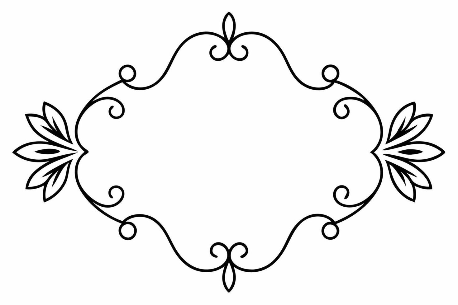 Elegant Frame Design with White Background, Illustration, Cartoons, Clipart, Line Art, Elegant frame design with white background, perfect for illustrations, cartoons, clipart, and line art vector