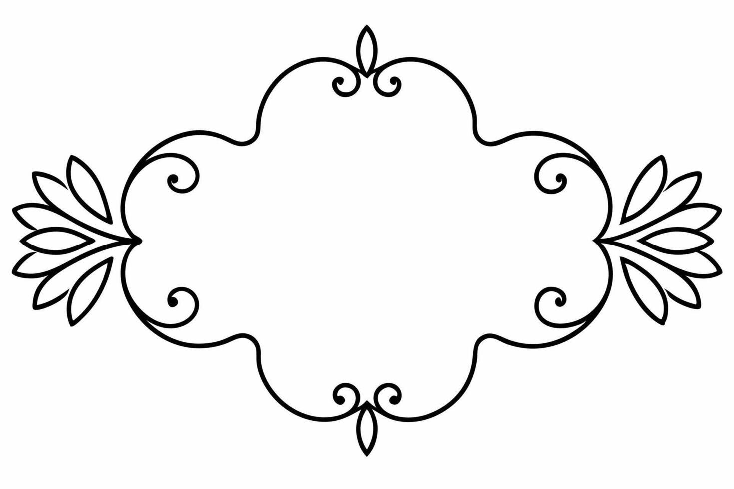 Elegant Frame Design with White Background, Illustration, Cartoons, Clipart, Line Art, Elegant frame design with white background, perfect for illustrations, cartoons, clipart, and line art vector