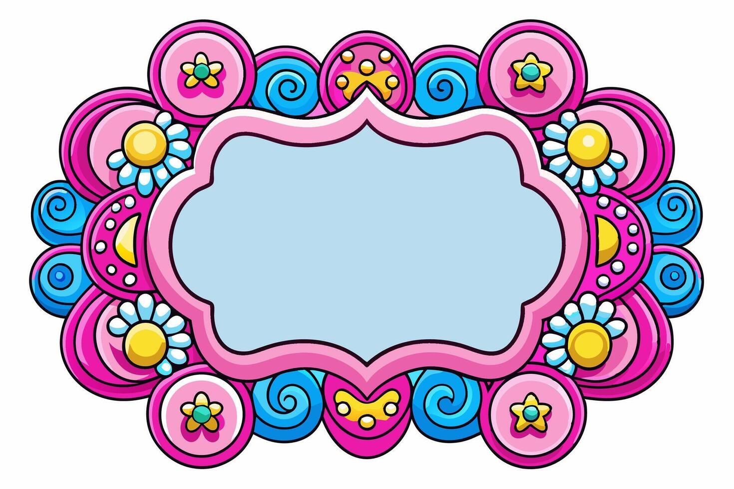 Elegant Frame Design with White Background, Illustration, Cartoons, Clipart, Line Art, Elegant frame design with white background, perfect for illustrations, cartoons, clipart, and line art vector