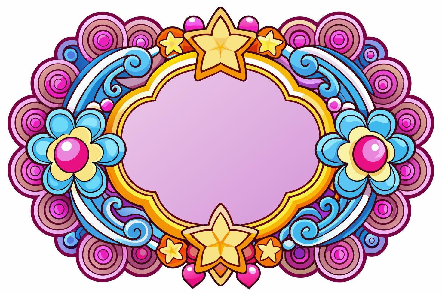 Elegant Frame Design with White Background, Illustration, Cartoons, Clipart, Line Art, Elegant frame design with white background, perfect for illustrations, cartoons, clipart, and line art vector