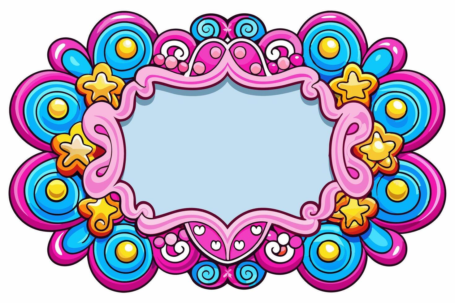 Elegant Frame Design with White Background, Illustration, Cartoons, Clipart, Line Art, Elegant frame design with white background, perfect for illustrations, cartoons, clipart, and line art vector
