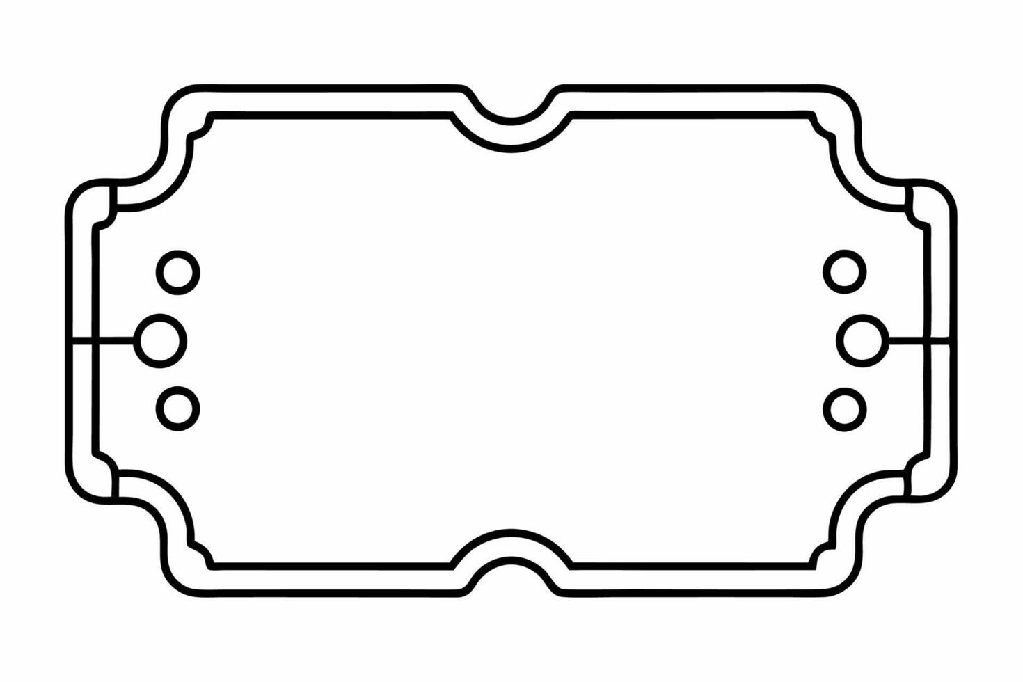 Elegant Frame Design with White Background, Illustration, Cartoons, Clipart, Line Art, Elegant frame design with white background, perfect for illustrations, cartoons, clipart, and line art vector