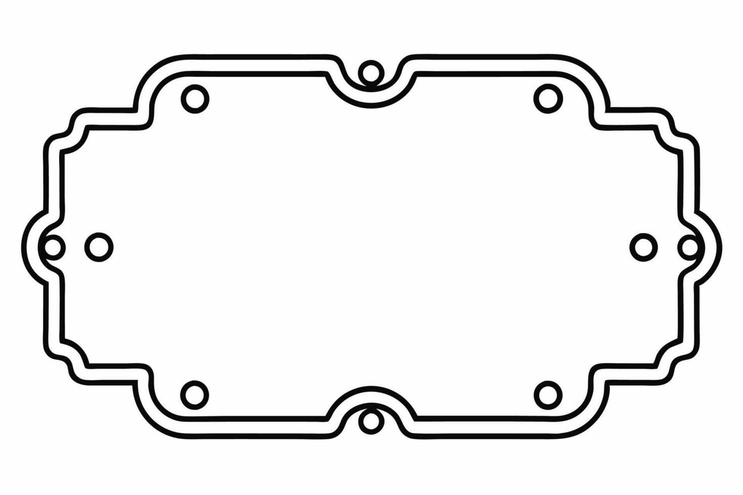 Elegant Frame Design with White Background, Illustration, Cartoons, Clipart, Line Art, Elegant frame design with white background, perfect for illustrations, cartoons, clipart, and line art vector